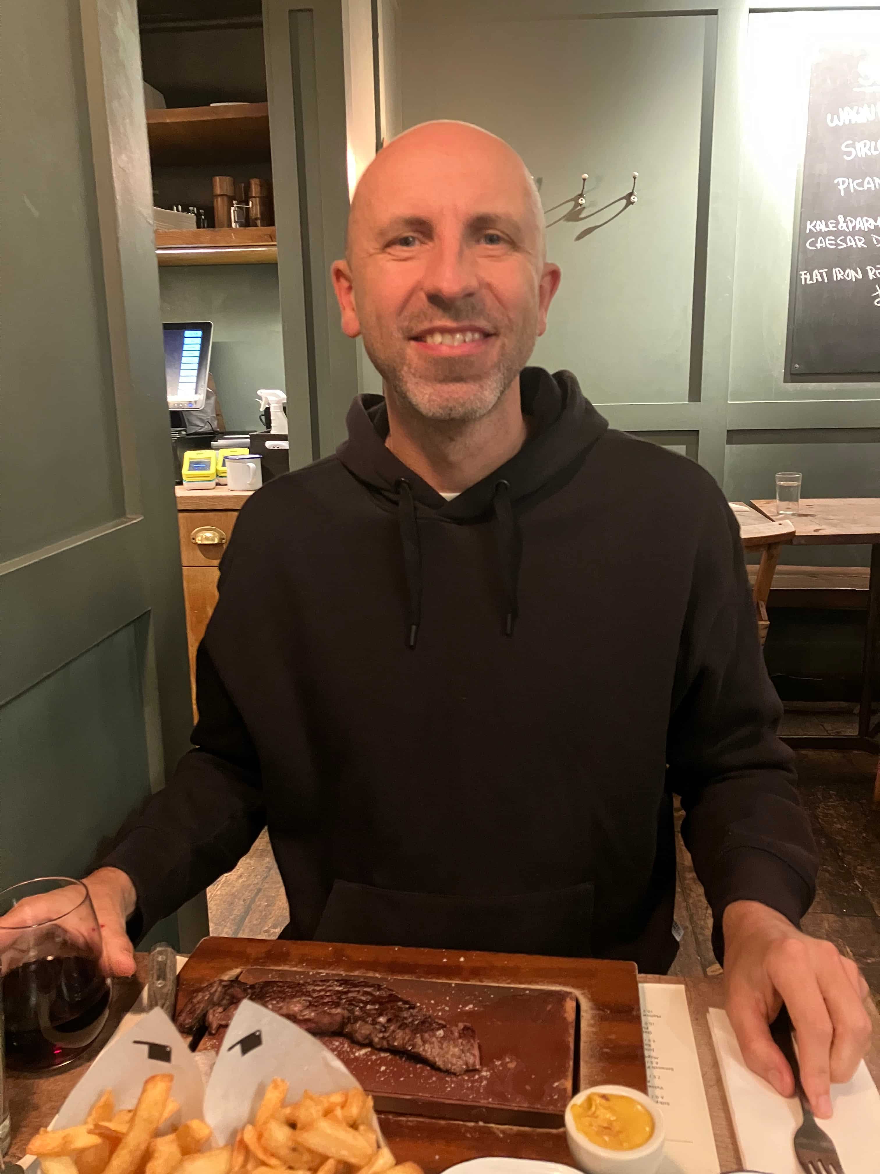 Nick at Flat Iron restaurant